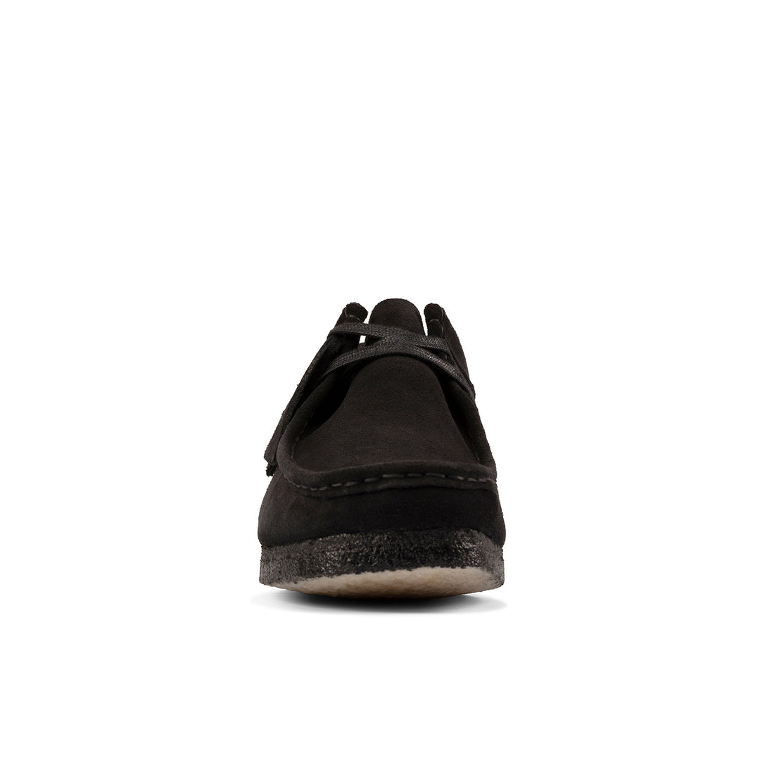 Shop Wallabee Black Suede - Men's Black Shoes | Clarks