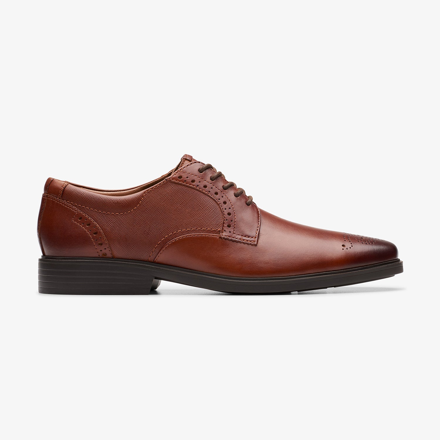 Clarks Clarkslite Men’s Dress Shoes Size 13 Tan Combi Tie NIB Dresslite Cap Tan – Quarks Shoes main image 3