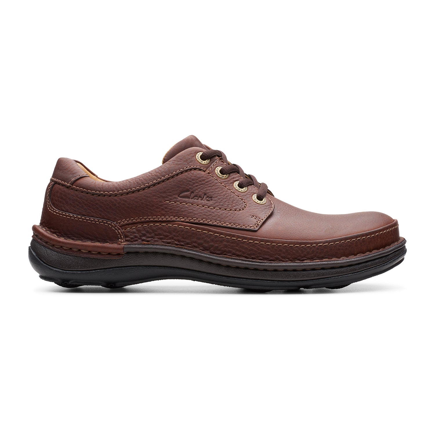 Mens Clarks 'Nature Three' Leather Casual Lace Up Shoes - G & H Fittings